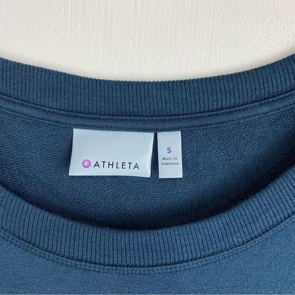 Athleta Super Soft Spandex Athleisure Sleeveless Mini Dress Turquoise Size Small - Picture 2 of 5